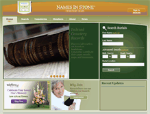 Tablet Screenshot of namesinstone.com