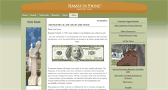 Desktop Screenshot of news.namesinstone.com